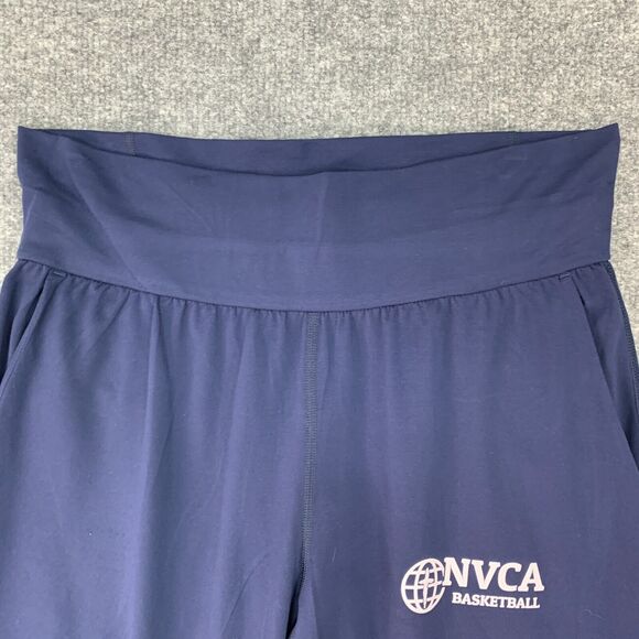 Under Armour NVCA Basketball Jogger Pant Women M Medium Navy High Waisted Cuffed - Picture 4 of 13